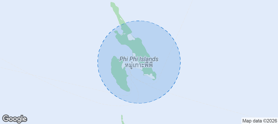 Phi Phi Islands Airbnb map